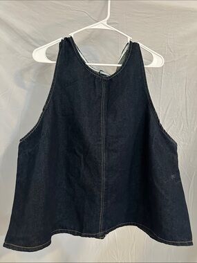 Denim Tank Top - Black - Unbranded